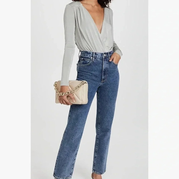 NWT!! Free People - Turnt Crossover Bodysuit - Grey - Size Small & X Small - Picture 3 of 8